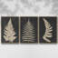 Linen Fern I - ensemble de 3 reproductions sur toile-15951351-15951349