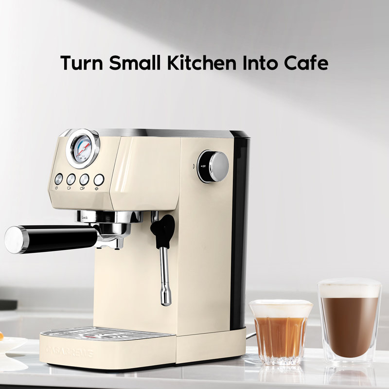 How To Use Casabrews 20 Bar Espresso Machine With Milk Frother And