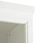 Armoire haute avec porte simple et tablettes ouvertes
