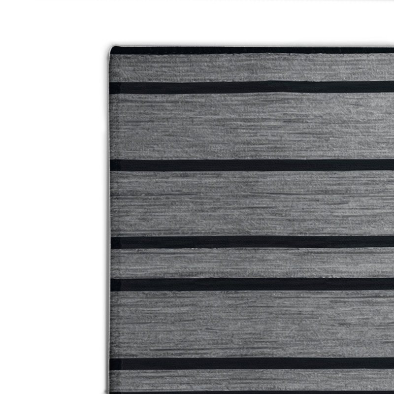 Tapis intérieur / extérieur gris HorizontalStripes, Rectangulaire 2 pi x 3 pi