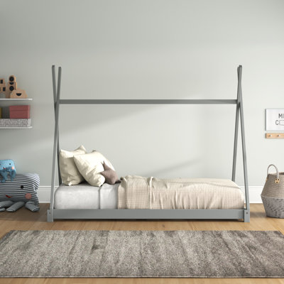 Lit plateforme simple en bois Broadnax