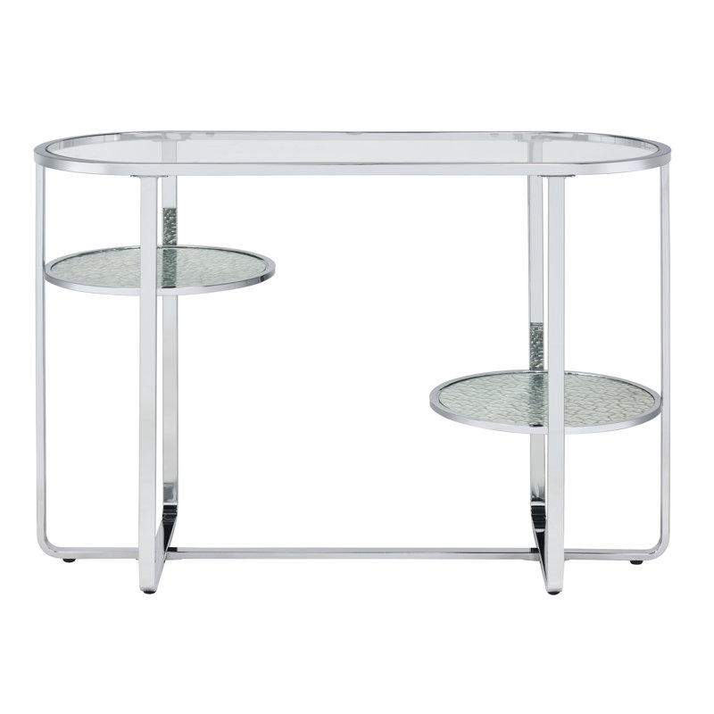 Arlea 42'' Glass Top Console Table
