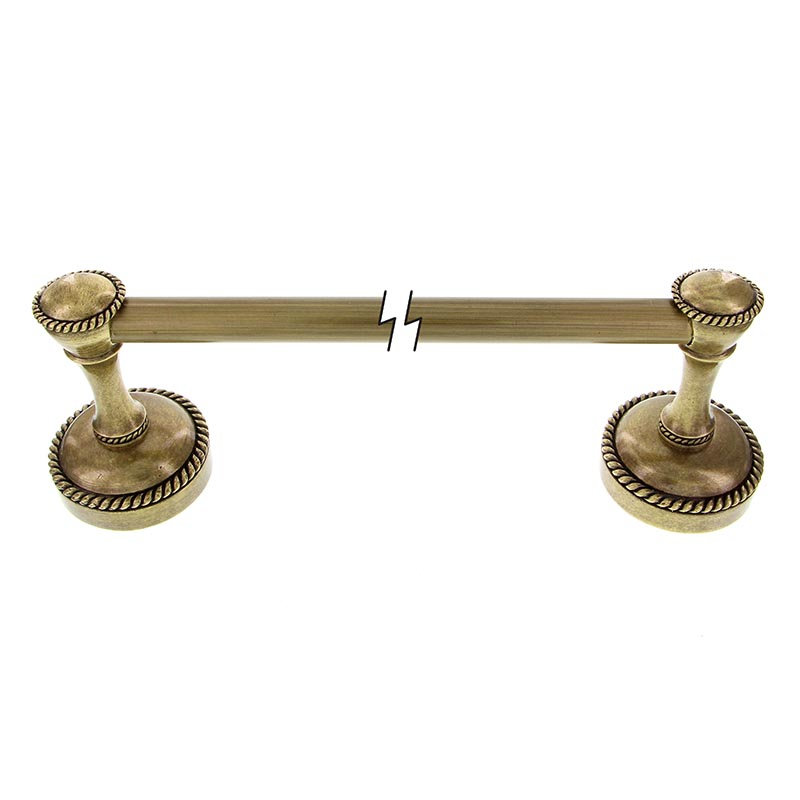 Equestre Towel Bar, 2.43" H x 32.5" W x 3.75" D, Antique Brass
