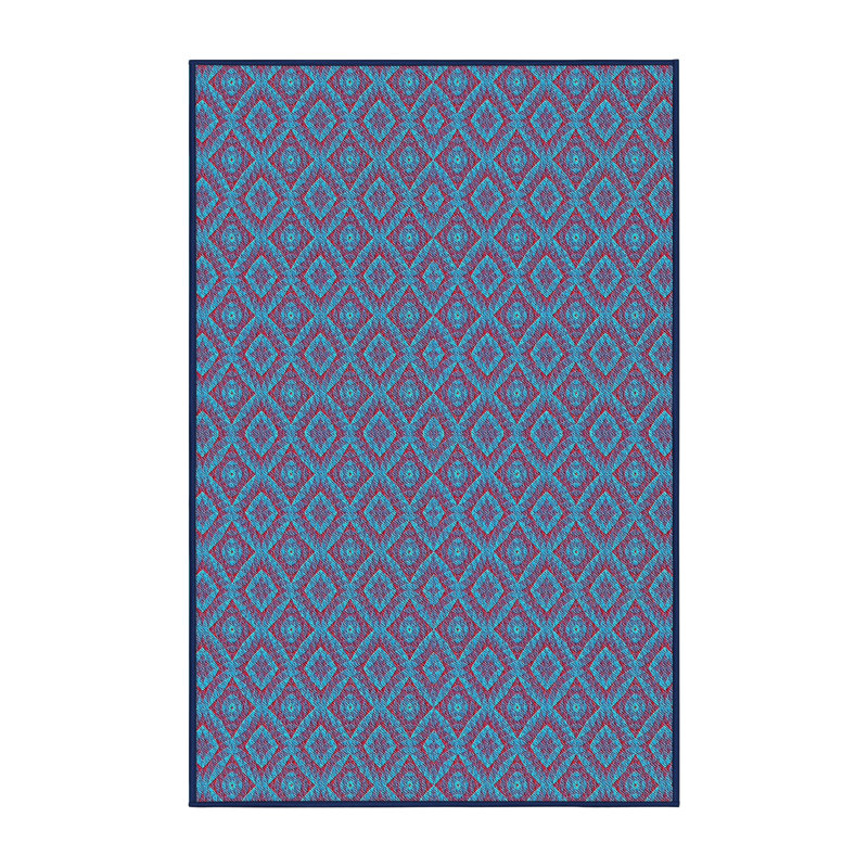 Tapis décoratif mauve à motif géométrique Port Augusta, Rectangle 5 pi x 8 pi