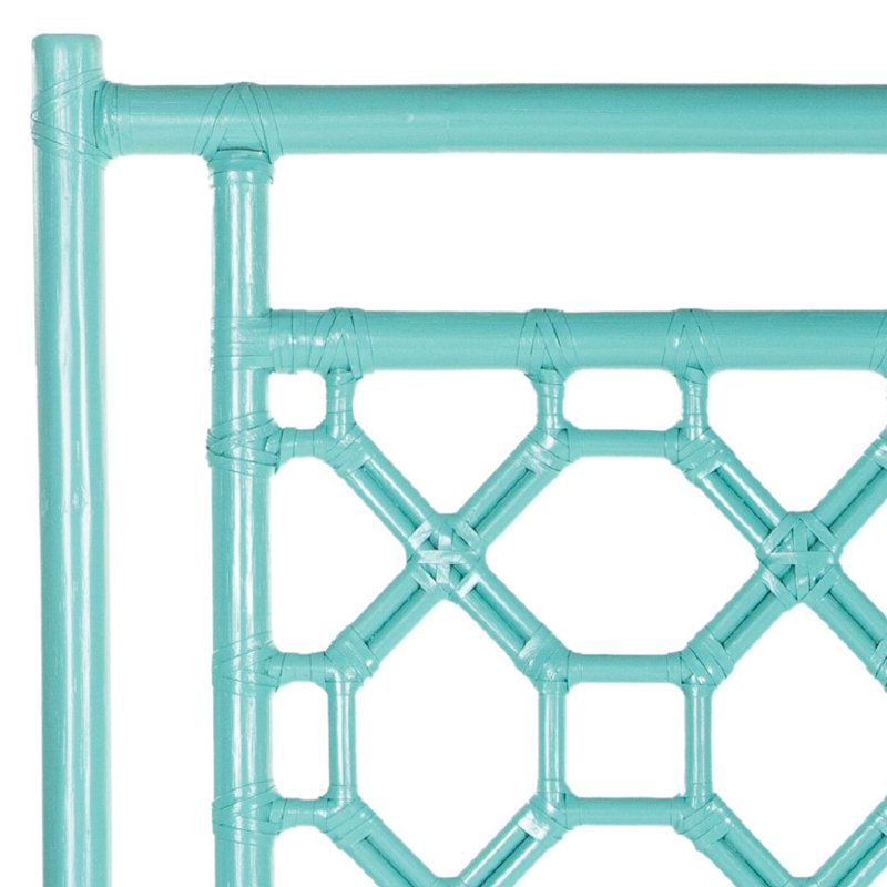 Lattice Back Platform Bed, Twin, Celery Green