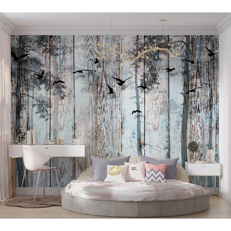 Murale nature sur bois Passman, L 96,5 po x l 137,8 po