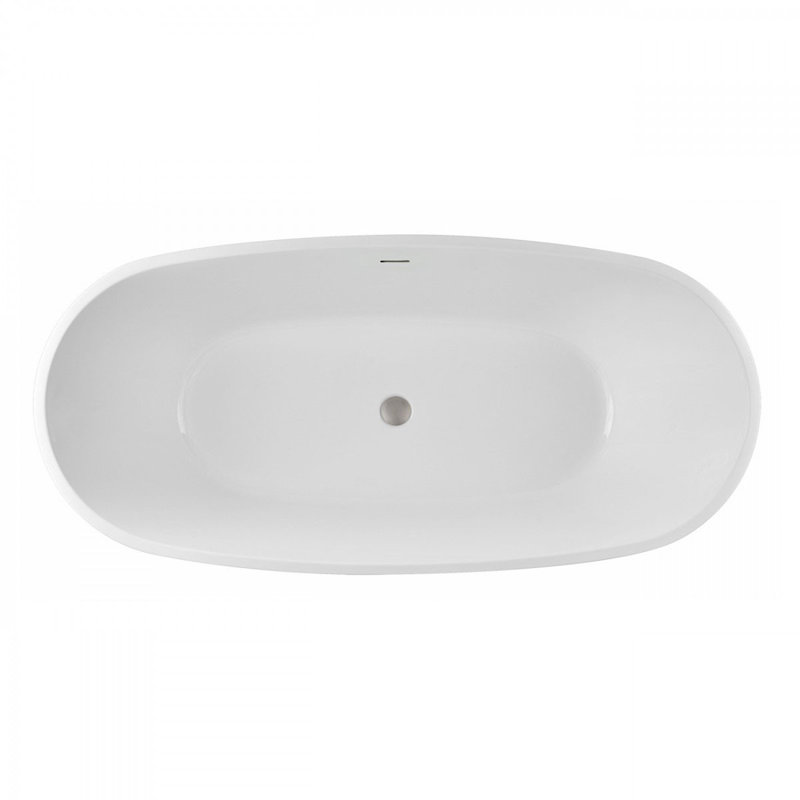 Zoey 67'' x 67'' Soaking Acrylic Bathtub