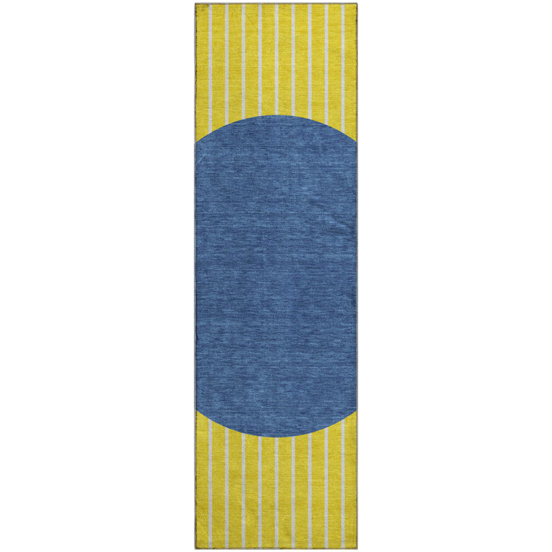 Premium Machine Washable Naglee AMF994 Stripes Rug, Runner 2'3" x 7'6"