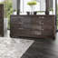 Commode double 6 tiroirs avec miroir Elcie