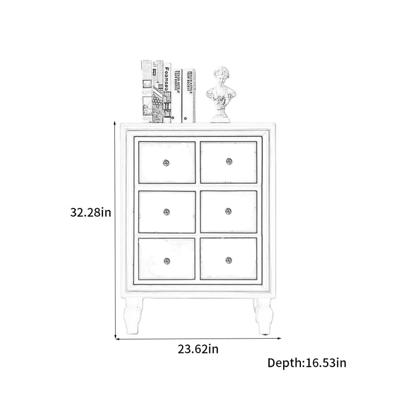 Commode simple de style américain