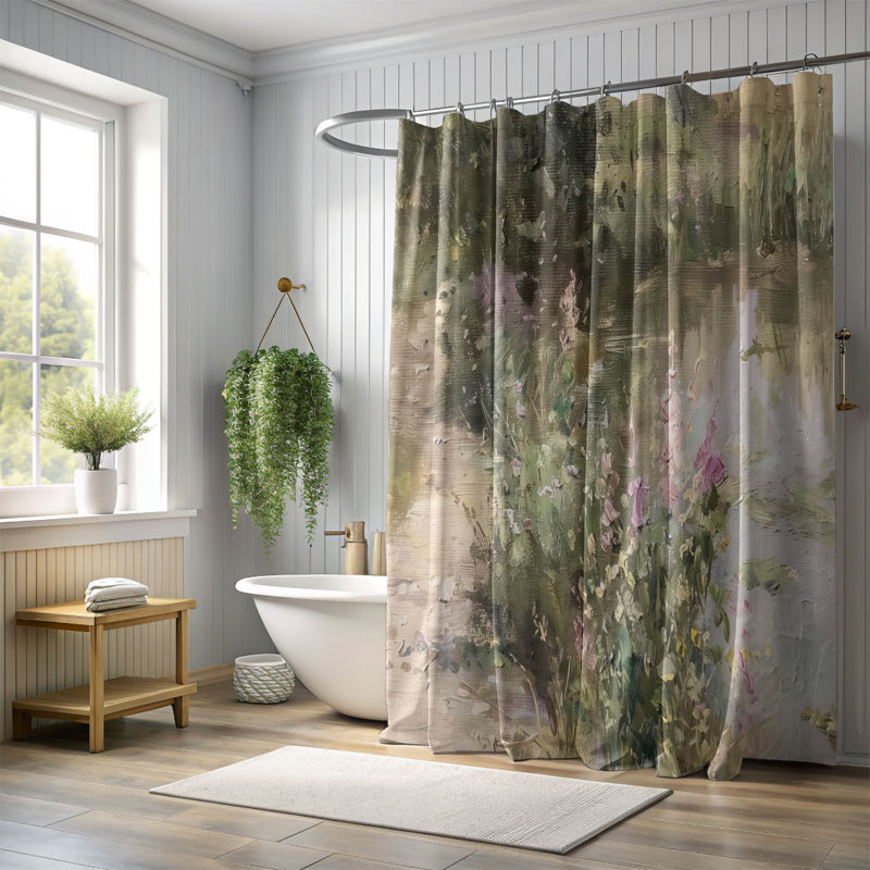 Fuld Shower Curtain, 74"H x 71"W