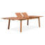 Ilysa Rectangular Eucalyptus Outdoor Dining Table With Umbrella Hole , 300cm cm W 110cm cm D