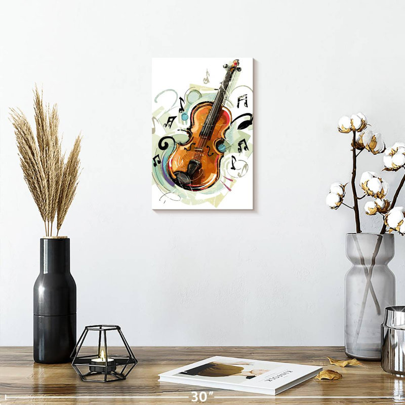 Abarca Cartoon Violin, 12" H x 8" W