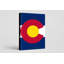 Colorado State Flag - Portrait, art mural sur toile-129920721