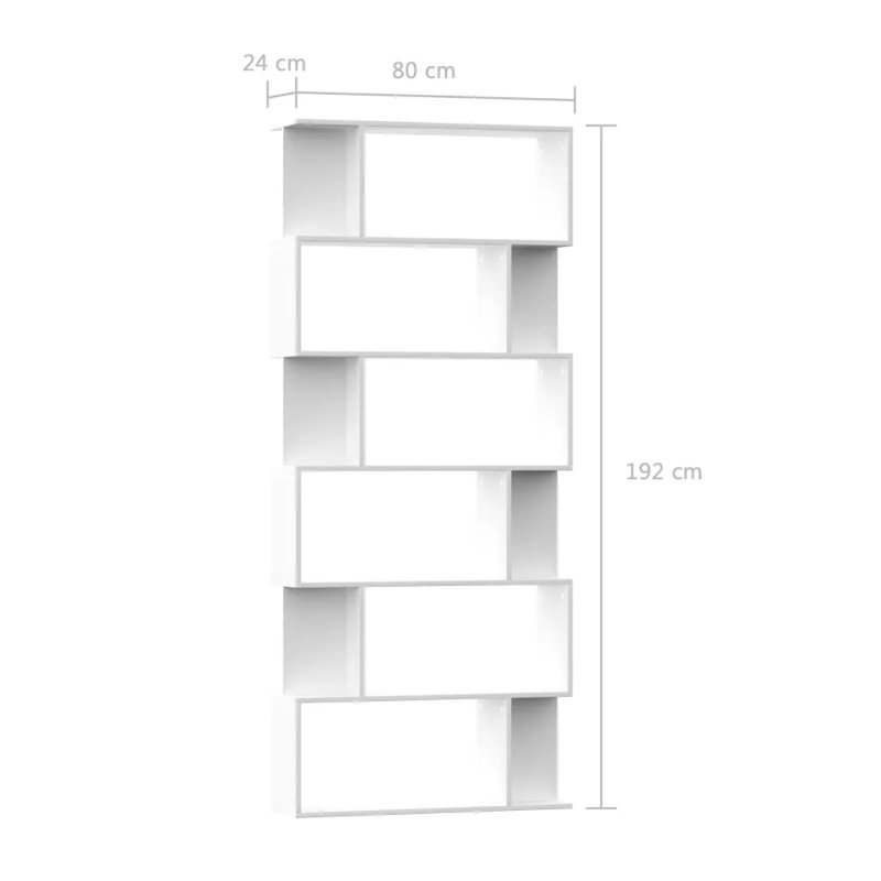 Alec-Andrew 203.2cm W Bookcase, White