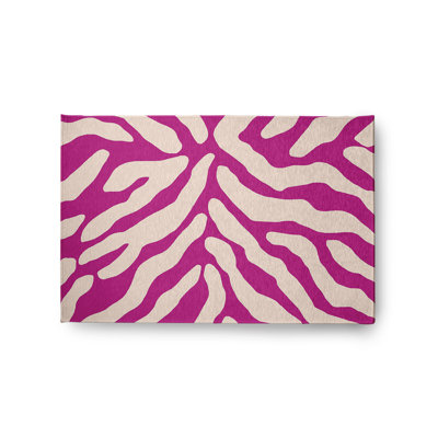 Tapis rose / blanc Bartolome