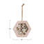 Paulownia Wood And Bamboo Hexagon Shaped Insect House With Jute Hanger