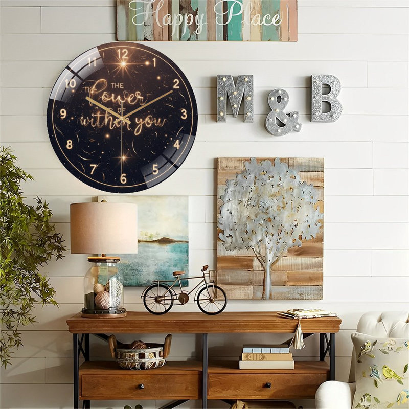 Horloge murale inspirante 12 po