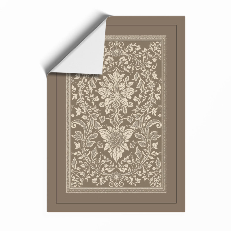 Ornamental Damask Botanical - Framed Print, A2 - 59.4 x 42.0 cm, Unframed