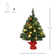 Künstlicher Weihnachtsbaum 58 cm in Grün mit 15 transparenten LEDs und Ständer