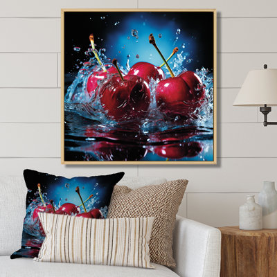 Cherry Eclipse 2 - Art mural cerise