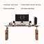 Blanc + bureau rectangulaire en bois massif + bois manufacturé + acier au carbone Burlywood-108224991