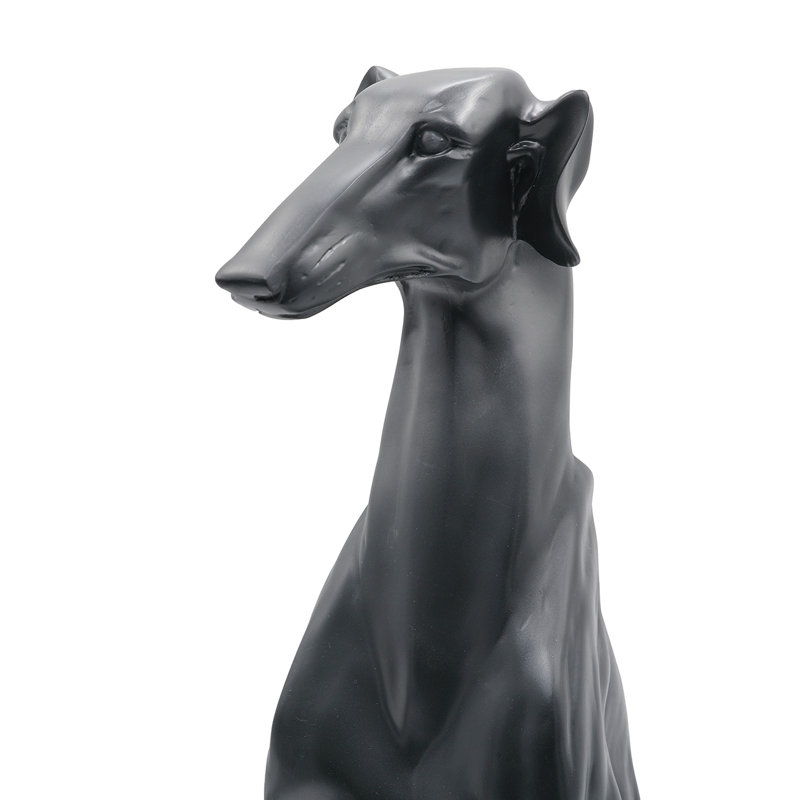 Statue de lévrier assis 8 x 14 x 28 po