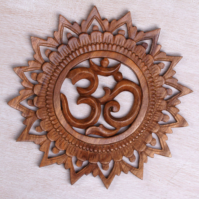 Handmade Boho Abstract Solid Wood Wall Decor