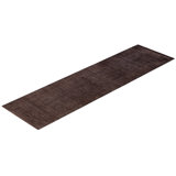 Overdyed Hand-Knotted Wool Modern-Contemporary Brown Runner 2' 7" x 10' 2"