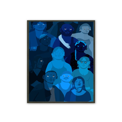 Good Black Art "Still Not Really Here" Diptych By Corey Wash - Limited-Edition Print - Solid Wood Frame Graphic Art