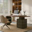 Bureau d'ordinateur 78,74 "gris moderne italien avec concentrateur électrique, tiroirs de rangement et compartiment pour unité centrale, finition noyer-1606768099-1606768110