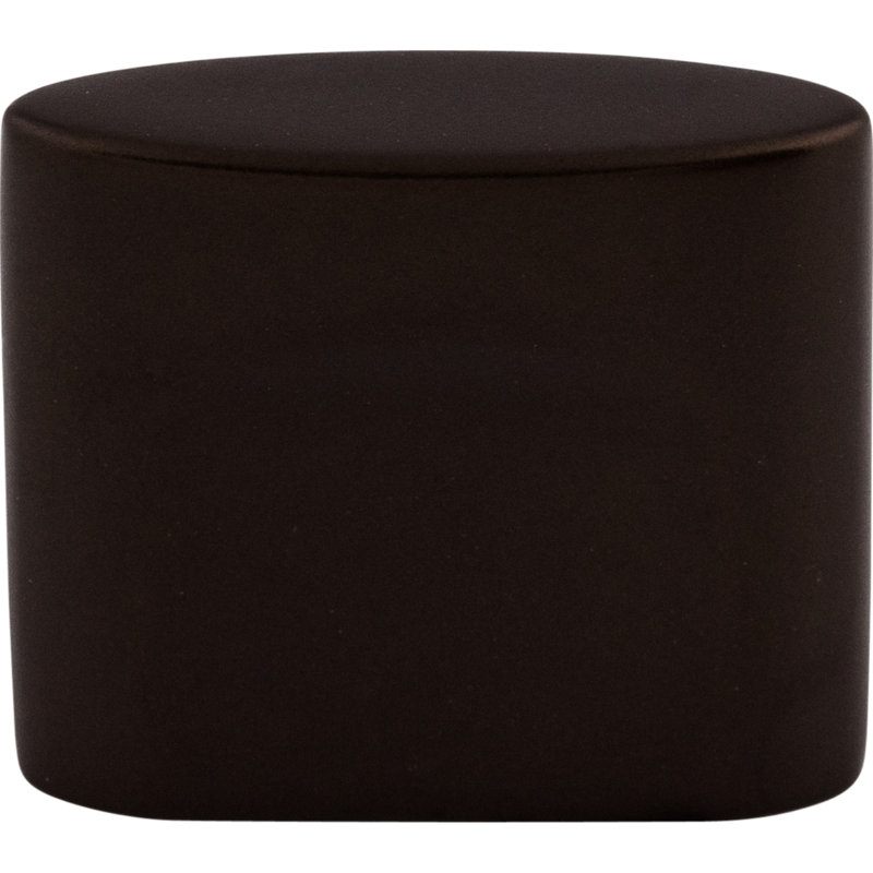 Oval Slot Oval Knob, 1 1/2" Knob Diameter, Oiled Rubbed Bronze