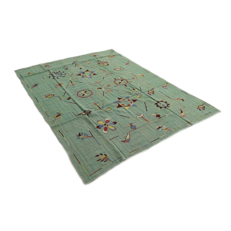 Tapis vert clair Nathanael