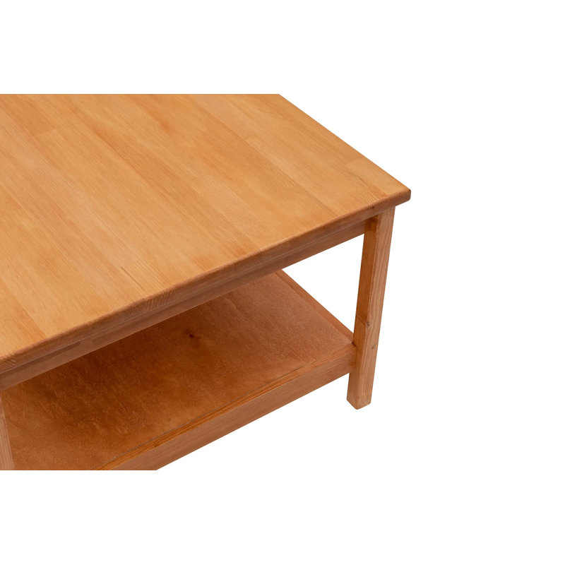 Coffee Table with Storage Solid Wood Dallys , Oak