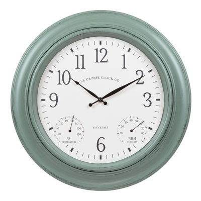 Aizhan 18" Outdoor Quartz Wall Clock