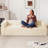Boneless Modern 92" W Couch Corduroy Compression Sofa with Cup Holders and Storage-1691571529