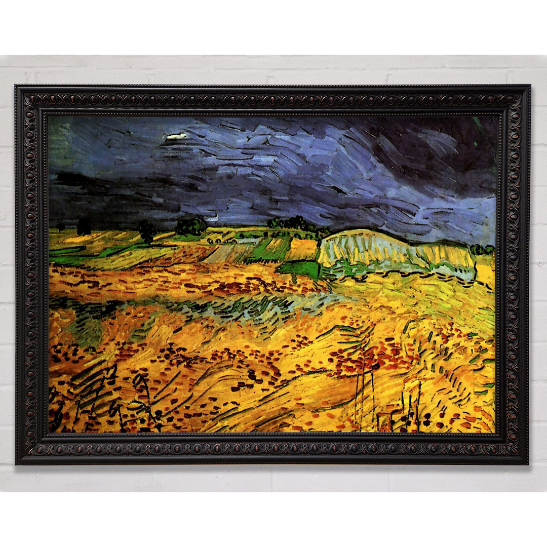 Gerahmtes Leinwandbild The Fields von Van Gogh