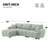 Boucle Fabric 110" Modular Sectional Sofa-1440220102