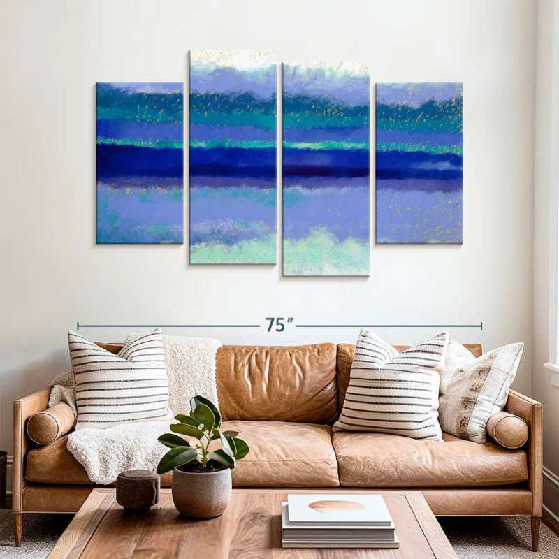 Vagues bleues Avery, H 42 po x l 68 po