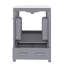 Ensemble de meuble-lavabo 24 po avec lavabo en céramique, armoire de rangement combinée autoportante avec portes à fermeture en douceur, comprend une étagère de porte double couche, 2 portes et 1 tiroir-1237388139
