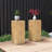 End Table With Wood-Like Appearance Design Quality, 33.38" High, Natural Color Option, Indoor Outdoor Function, Mixable For Layered Decor Arrangements Wood-Look In Structure Element, Height, Colorway-1891087934-1891087933