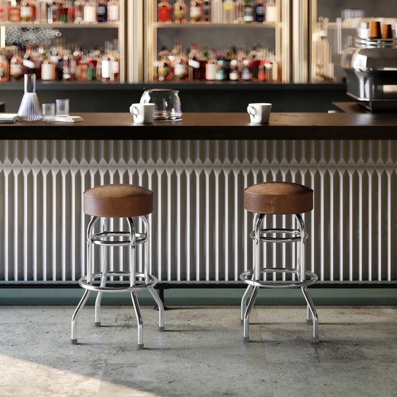 Tabouret de bar Piya, 1, Noyer brun