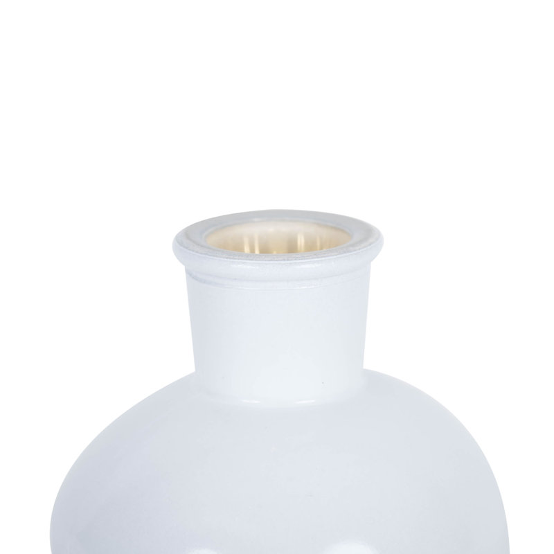 Bouteille en verre 8 po Gavray, Blanc / doré
