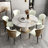 Modern Luxury Leather Dining Chairs, Wingback Accent Chairs, Warm Beige & Brown