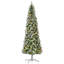 Arbre de Noël artificiel enneigé 9 pi avec branches réalistes, 460 lumières DEL, pommes de pin, baies rouges et 1298 pointes