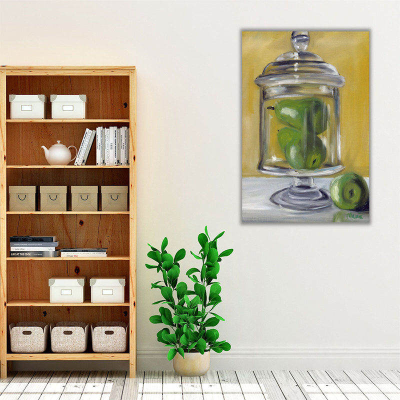 Pot de poires - reproduction d'art sur toile, H 60 po x l 40 po