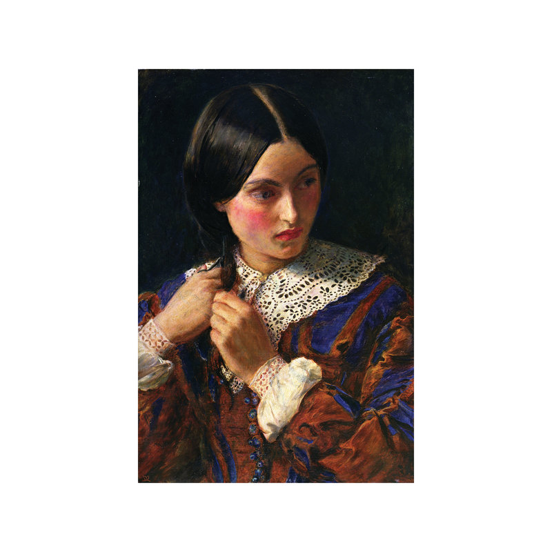Only A Lock Of Hair, C.1857-58 - Print on Canvas, No Frame, 66.04 cm H x 45.72 cm W x 3.175 cm D