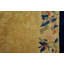 1920s Beige Koi FishBat Antique Oval Chinese Peking Carpet 52"x7'10" Knotted Rug