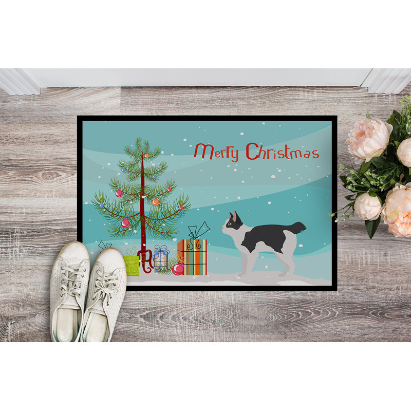Jacklynne Non-Slip Doormat, Japanese Bobtail