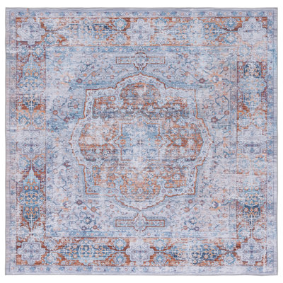 Tapis oriental beige / gris / bleu clair